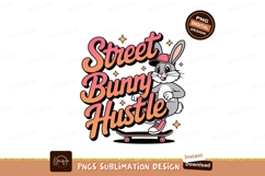 Bunny skateboarding street style cartoon Product Image 1