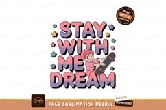 Kid holding skateboard with colorful text stars pink Product Image 1