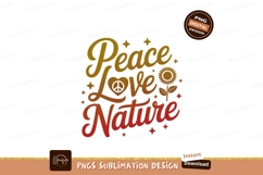 Peace Love Nature Sunflower heart Product Image 1