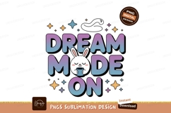 Dream moon text art bunny Product Image 1