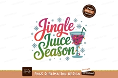 Festive drink with holiday lights and snowflakes Christmas Product Image 1