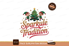 Festive elves decorating christmas tree holiday Product Image 1