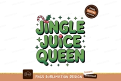 Jingle Juice Queen festive lettering christmas holiday Product Image 1