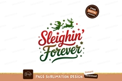 Sleighin Forever Christmas Design reindeer stars Product Image 1