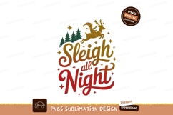 Sleigh All Night Festive Scene Christmas holiday Product Image 1
