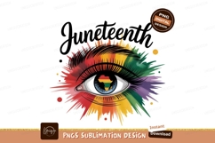Juneteenth Rainbow Eye Africa Map image Product Image 1