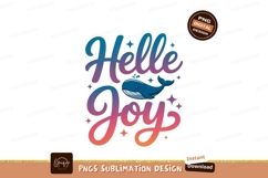 Helle Joy whale illustration ocean text Product Image 1