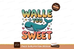 Whimsical whale greeting cute ocean Product Image 1