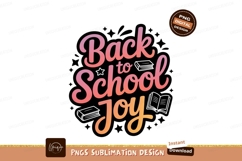 Back to school joy lettering text Product Image 1
