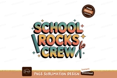 School Rocks Crew Retro Design education Product Image 1