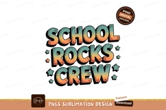 School Rocks Crew Gradient Text image Product Image 1