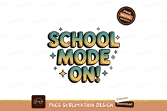 School Mode On Gradient Text image Product Image 1