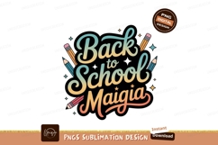 Back to school Maigia colorful lettering image Product Image 1