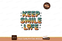 Keep Smile Life Retro Gradient image Product Image 1