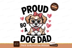 Adorable dog wearing glasses and bow tie puppy Product Image 1