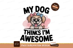 Adorable puppy wearing glasses and bows pink Product Image 1