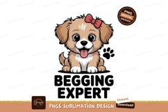 Cute puppy with red bow canine Product Image 1