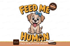 Cute puppy asking for food cartoon Product Image 1