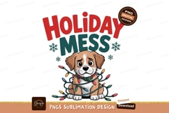 Puppy tangled festive lights christmas Product Image 1