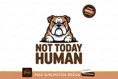 Grumpy bulldog text graphic animal Product Image 1