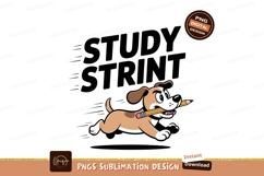 Energetic dog running with pencil education study Product Image 1