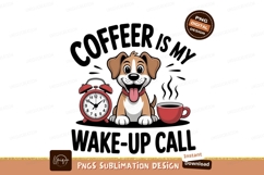 Happy dog coffee alarm clock image Product Image 1