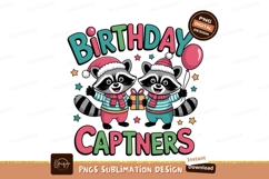 Two raccoons celebrating birthday celebration gift Product Image 1