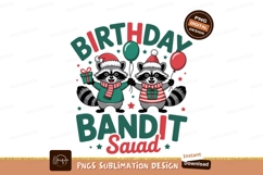 Format: Title: Raccoons festive birthday celebration Product Image 1
