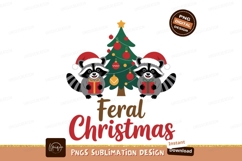 Raccoons festive tree gifts christmas Product Image 1