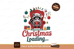 Raccoon cozy Christmas chair image Product Image 1