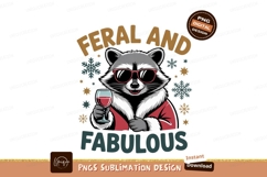Raccoon wearing sunglasses holding wine image Product Image 1