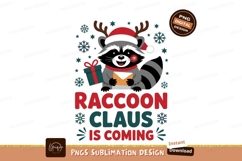 Raccoon Claus festive greeting christmas Product Image 1