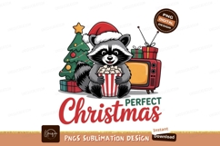 Raccoon Christmas popcorn television tree Product Image 1