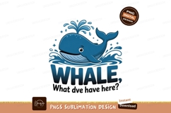 Blue whale spouting water ocean Product Image 1