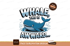 Blue whale splashing water ocean Product Image 1