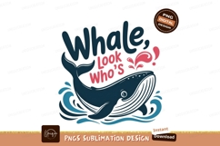 Whale look whos splashing ocean water Product Image 1