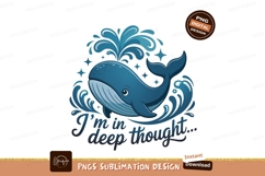 Blue whale splashing water deep thought stars Product Image 1