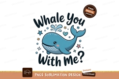 Cute blue whale with water spray and stars image Product Image 1