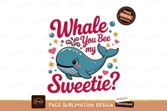 Whale You Bee My Sweetie cartoon cute Product Image 1