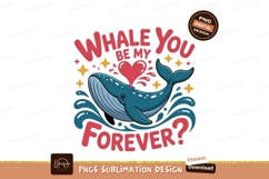 Whale heart love forever ocean Product Image 1