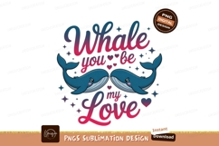 Whales you be my love hearts stars Product Image 1