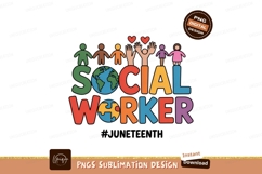 Colorful people globe puzzle social worker hearts hands Product Image 1