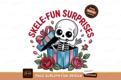 Skeleton gift box roses surprise image Product Image 1