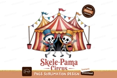 Dancing skeletons circus performers tent Product Image 1