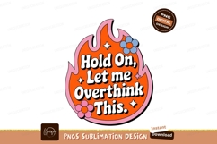 Fiery overthinking floral graphic flame orange Product Image 1