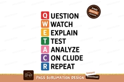 Colorful acronym question watch explain test analyze conclud Product Image 1
