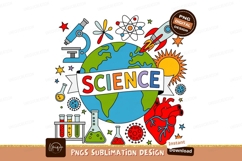 Colorful science exploration elements earth rocket Product Image 1