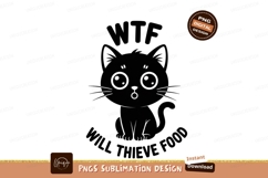Cute cat with large eyes and text animal Product Image 1