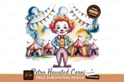 Whimsical clown festive carnival tents circus Product Image 1