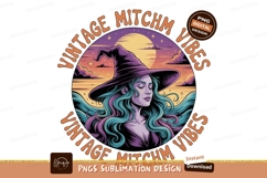 Witch moon sunset flowing hair purple Product Image 1